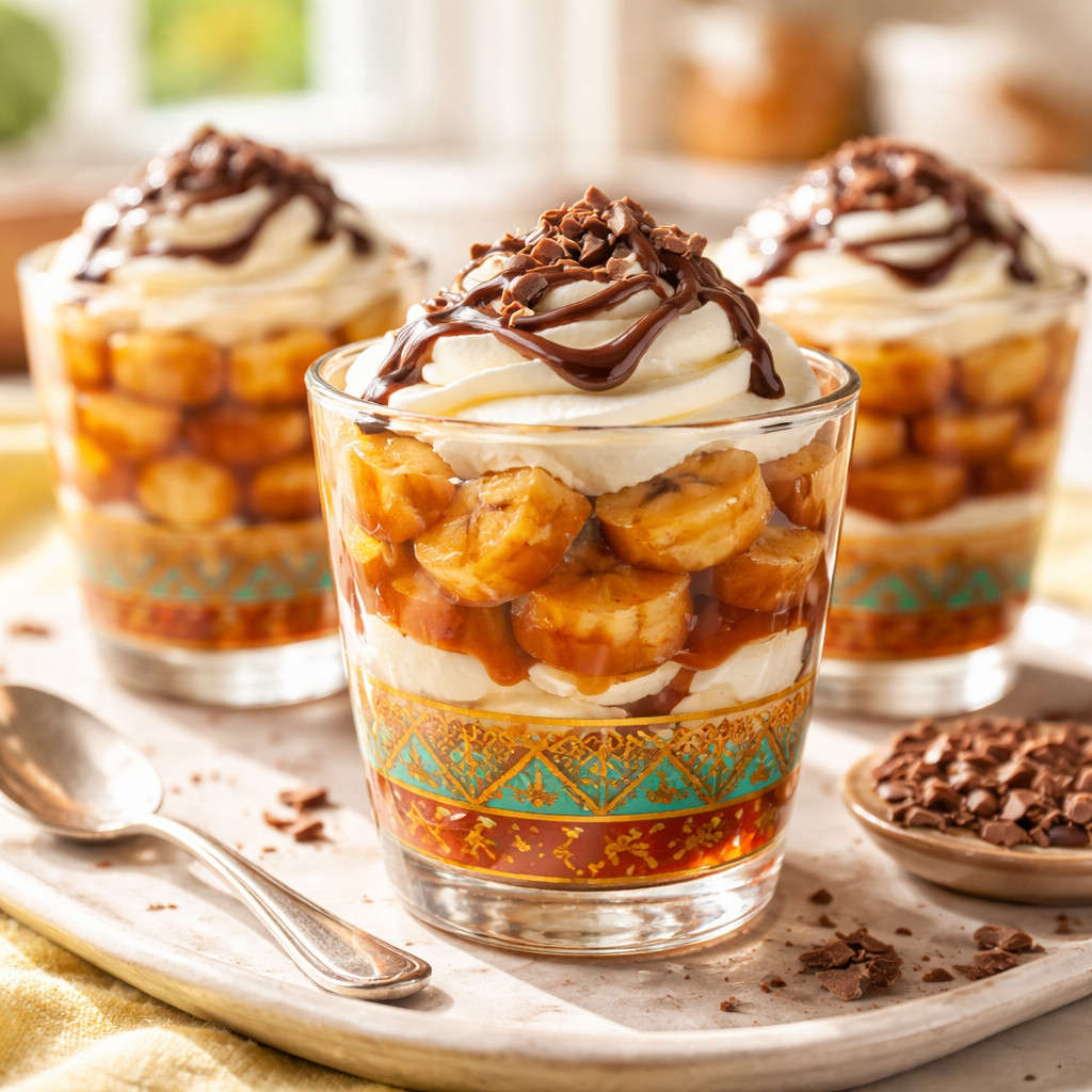 Banane au caramel