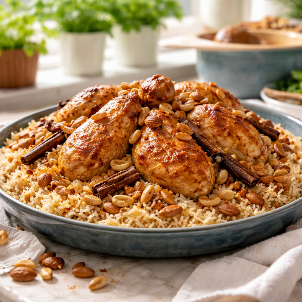 كبسة دجاج بطريقة غير