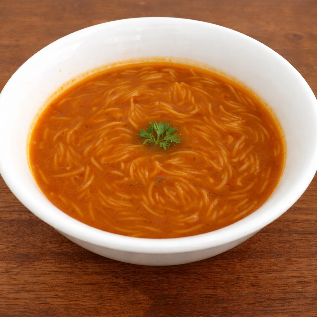 شوربة الشعيرية بالطماطم
