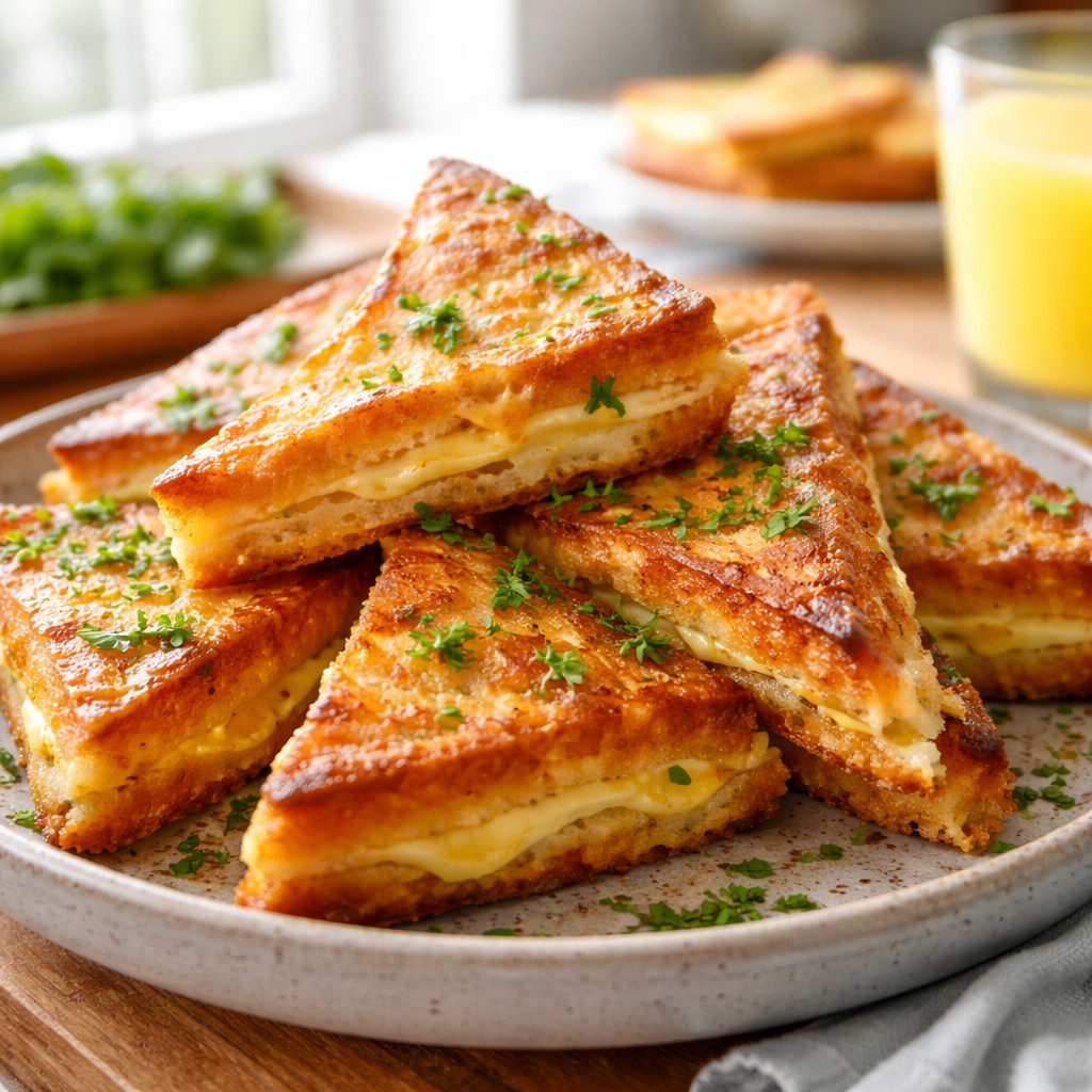 Sandwich de pain perdu aux œufs