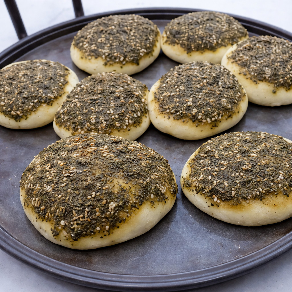 المناقيش بالزعتر