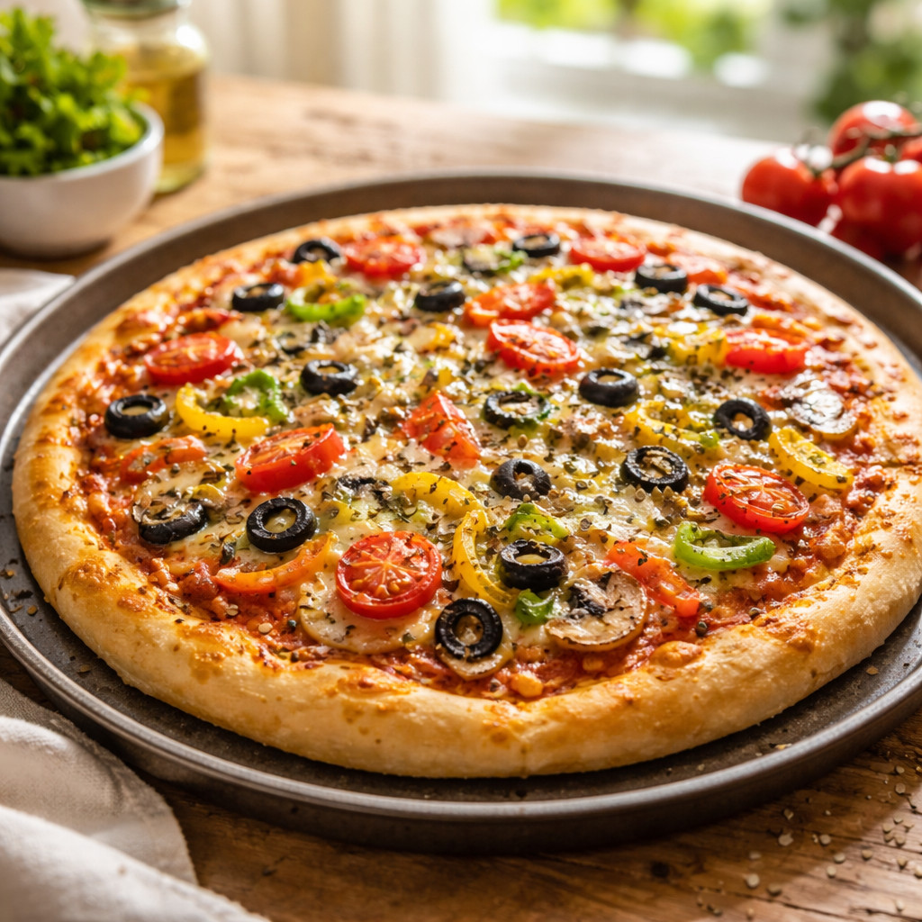 Pizza rapide aux légumes
