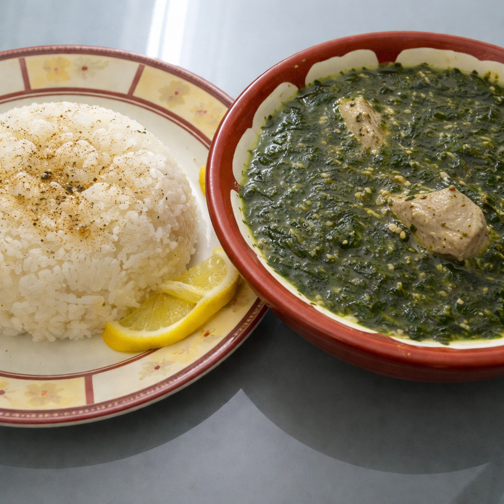 Chopped Molokhia with Chicken