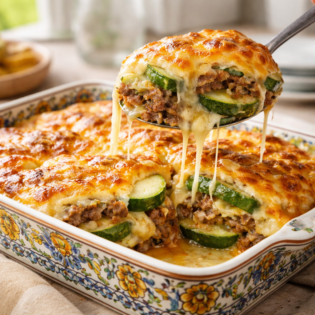 Courgettes au béchamel