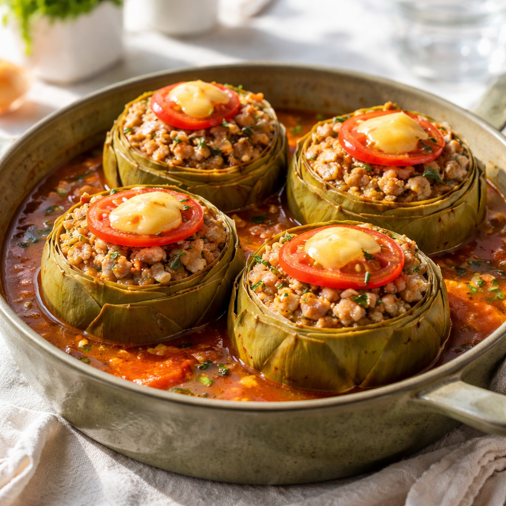 Stuffed Artichoke with Meat