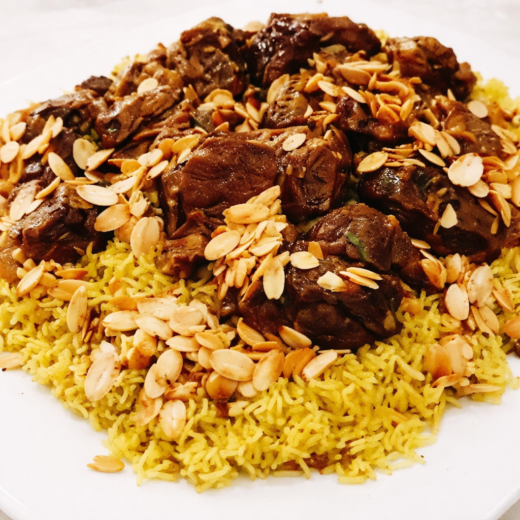 Meat with Rice in Special Marinade