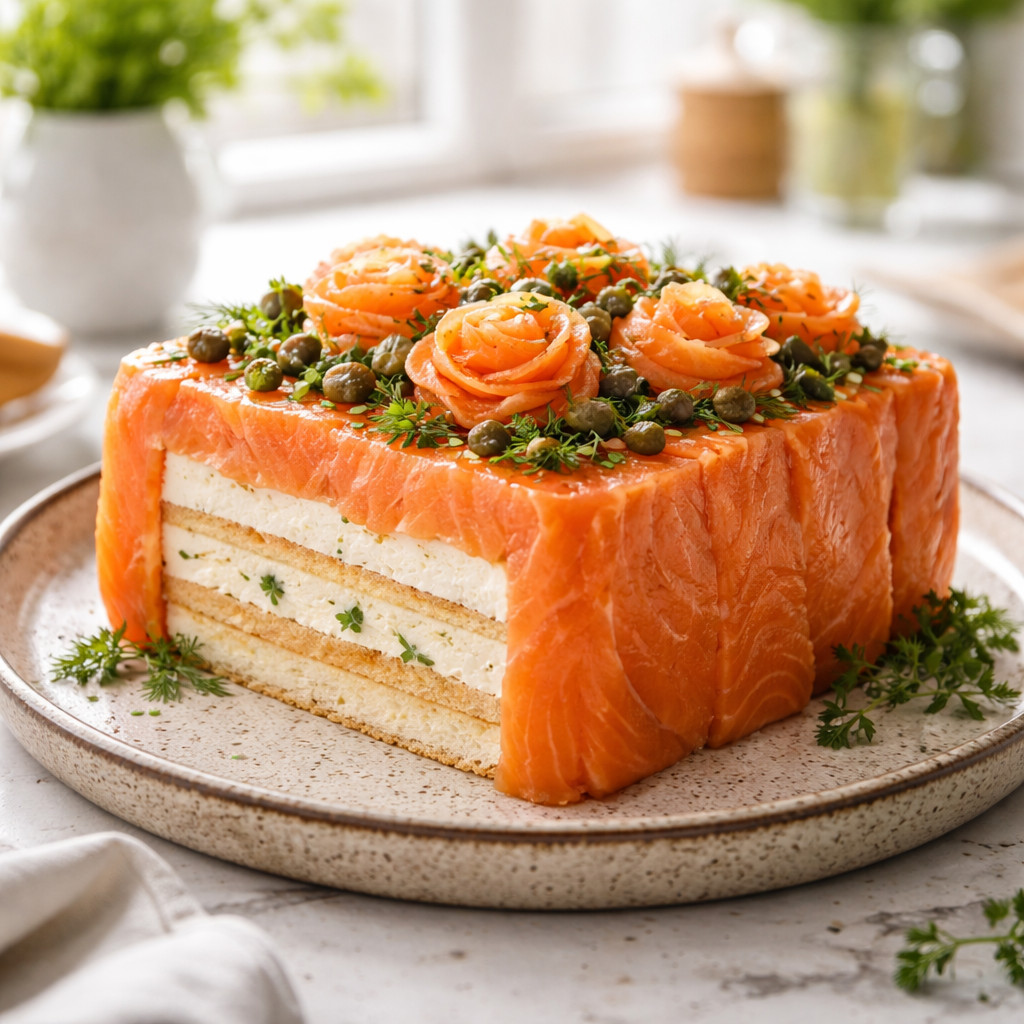 Tarte au saumon fumé