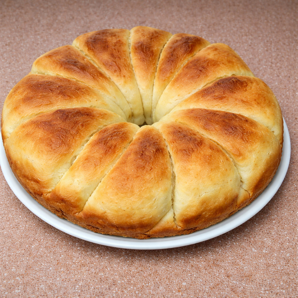Rose-Shaped Bread