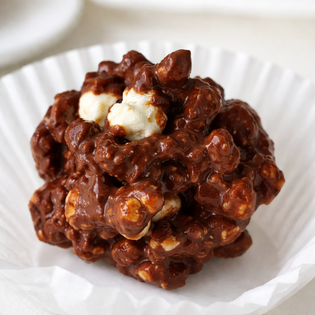 Popcorn au caramel et au chocolat