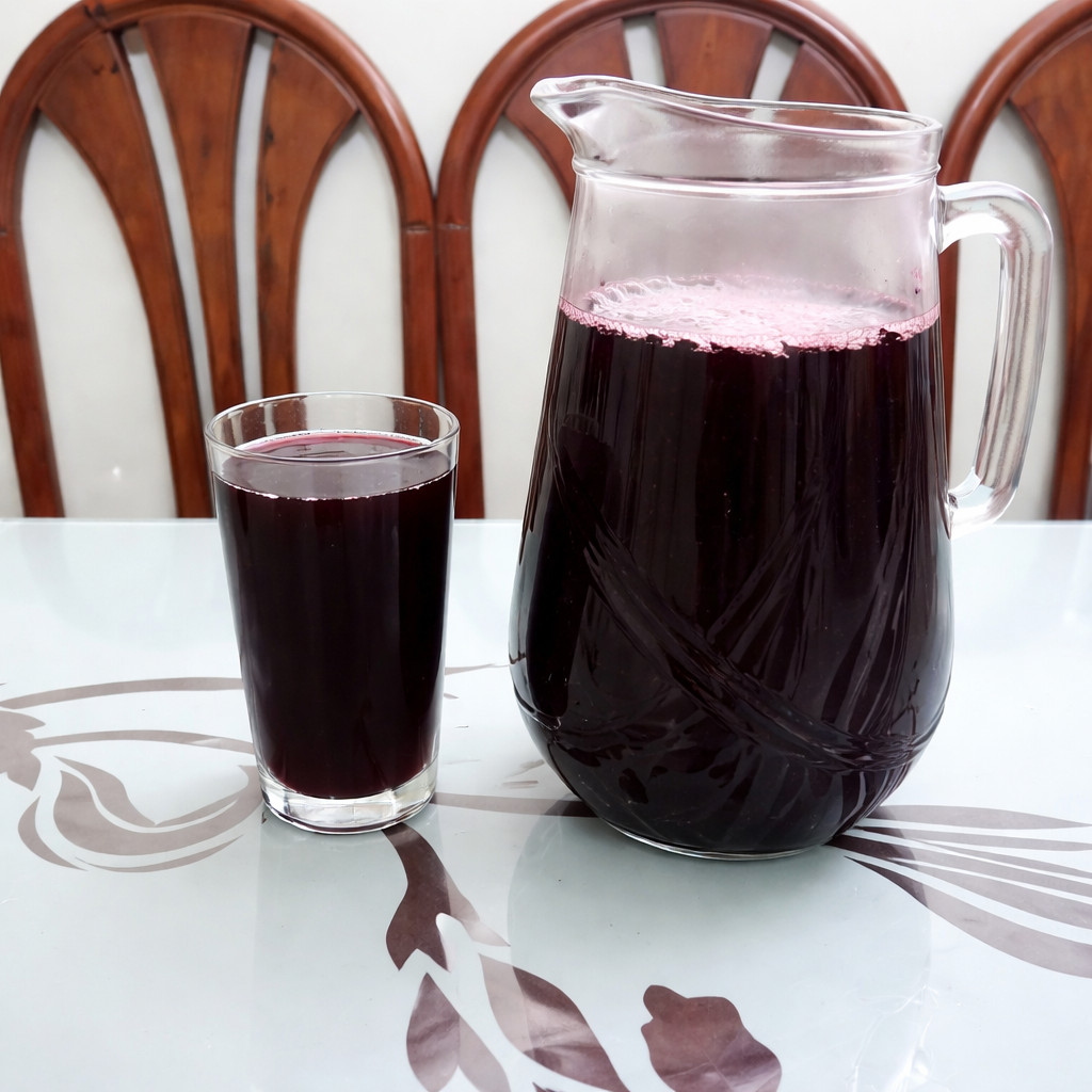 Boisson froide d'hibiscus