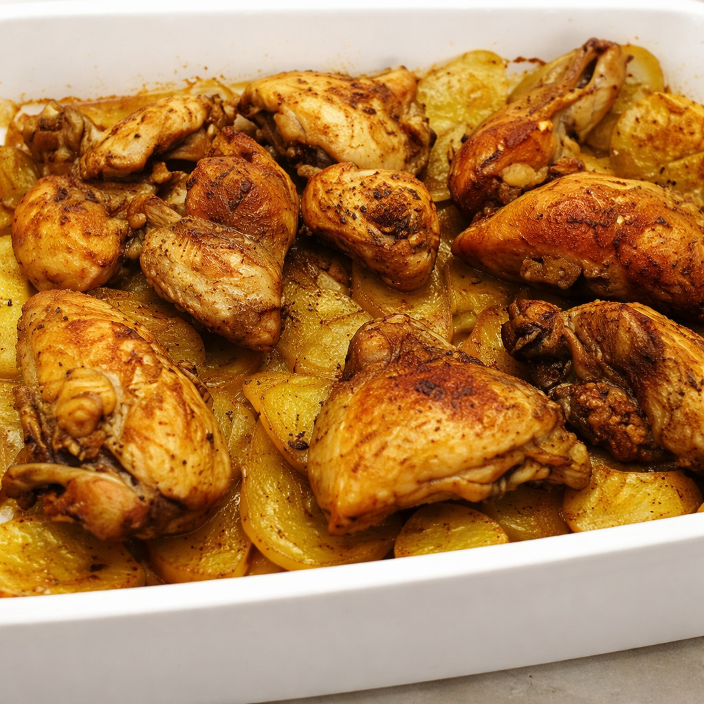 Chicken and Potato Tray
