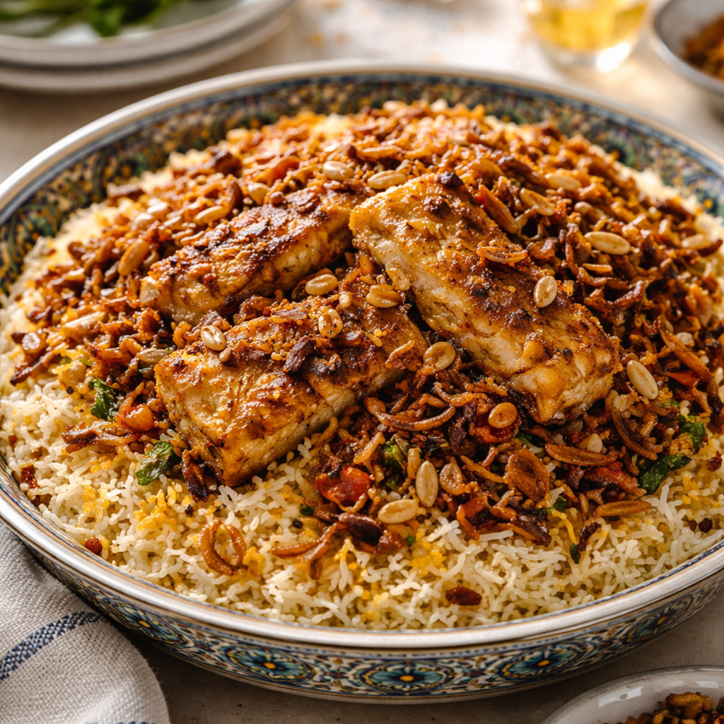 Fish Sayadiya with Rice