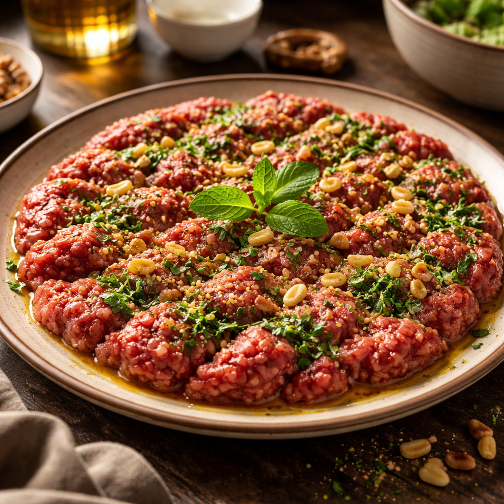 طريقة عمل لحمة الكبة النية