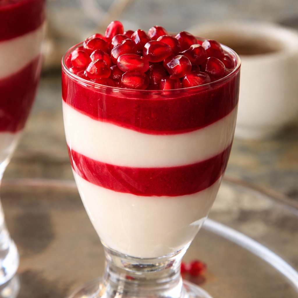 Muhalabia with Pomegranate