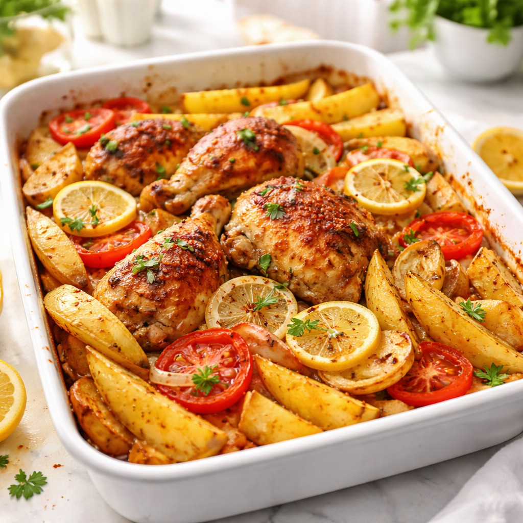 Chicken and Potato Tray
