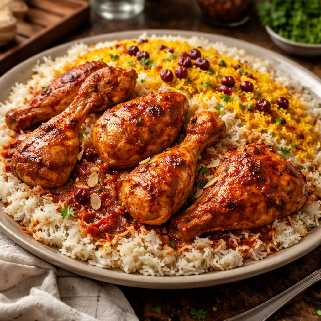 Iranian Chicken with Rice