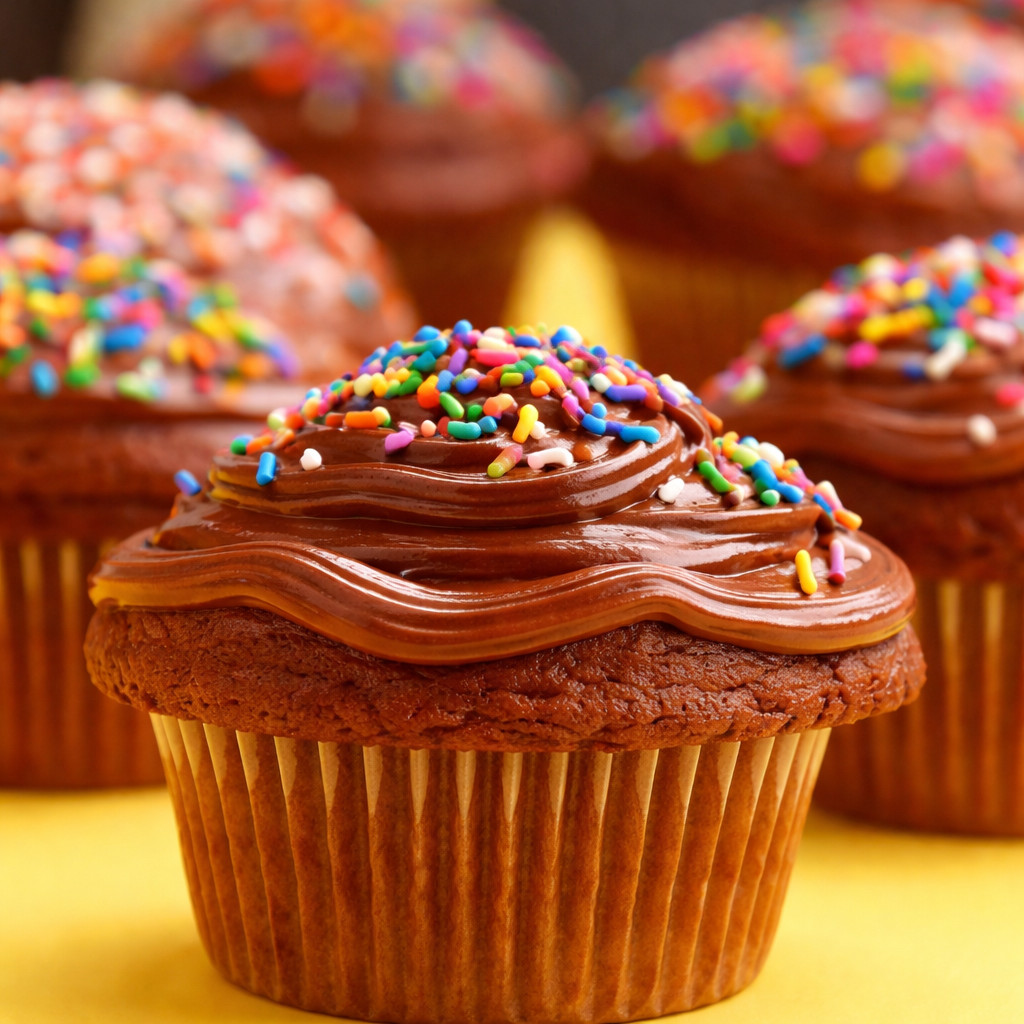 Nutella Topped Cupcake