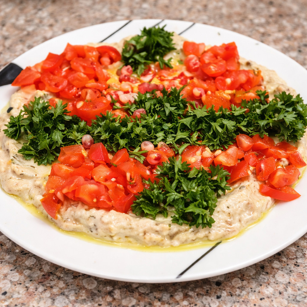 متبل باذنجان مشوي