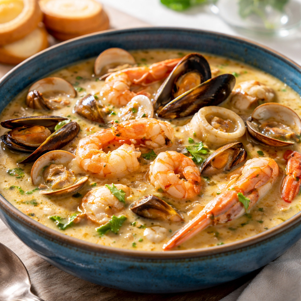Soupe de fruits de mer