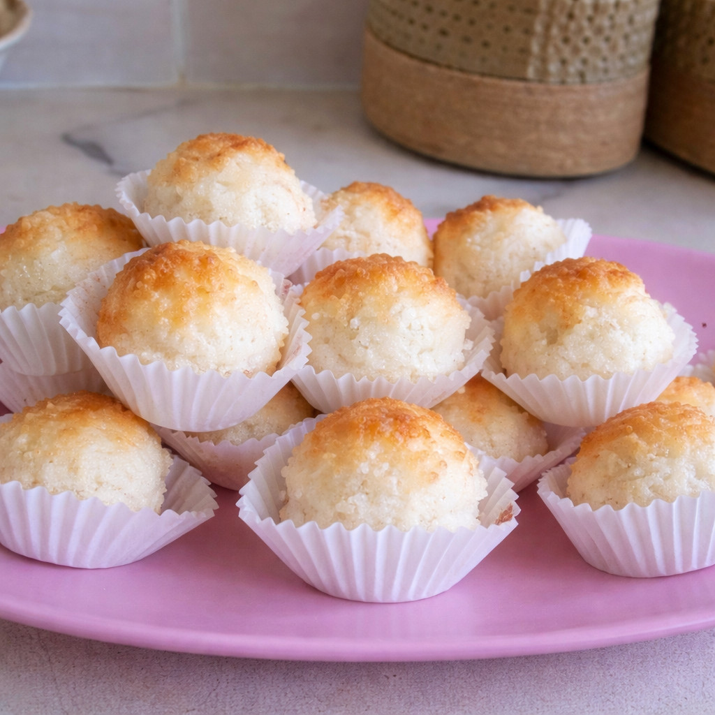 Boules de noix de coco au lait concentré