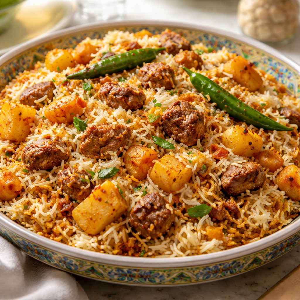 Biryani de pommes de terre