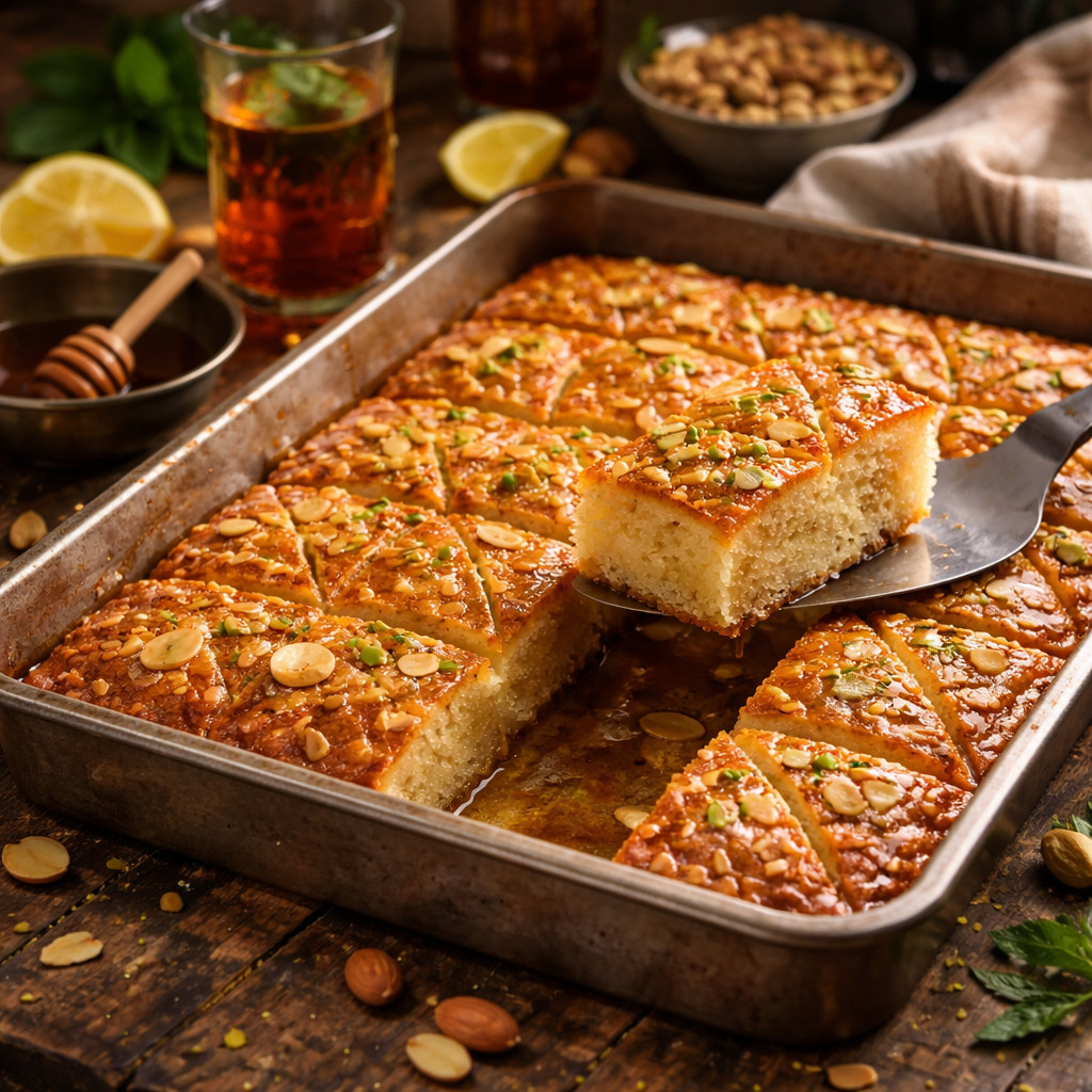 Algerian Basbousa