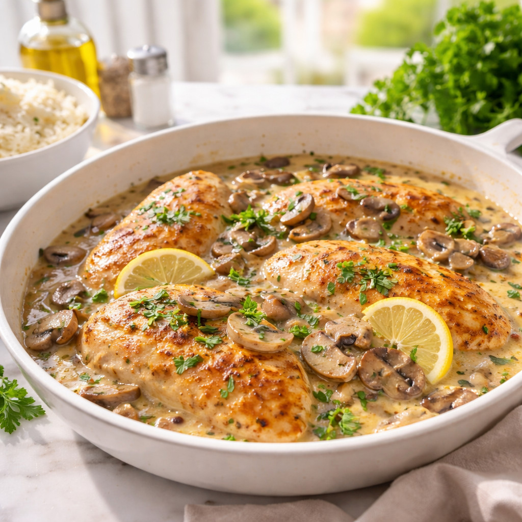Beef Piccata with Mushroom