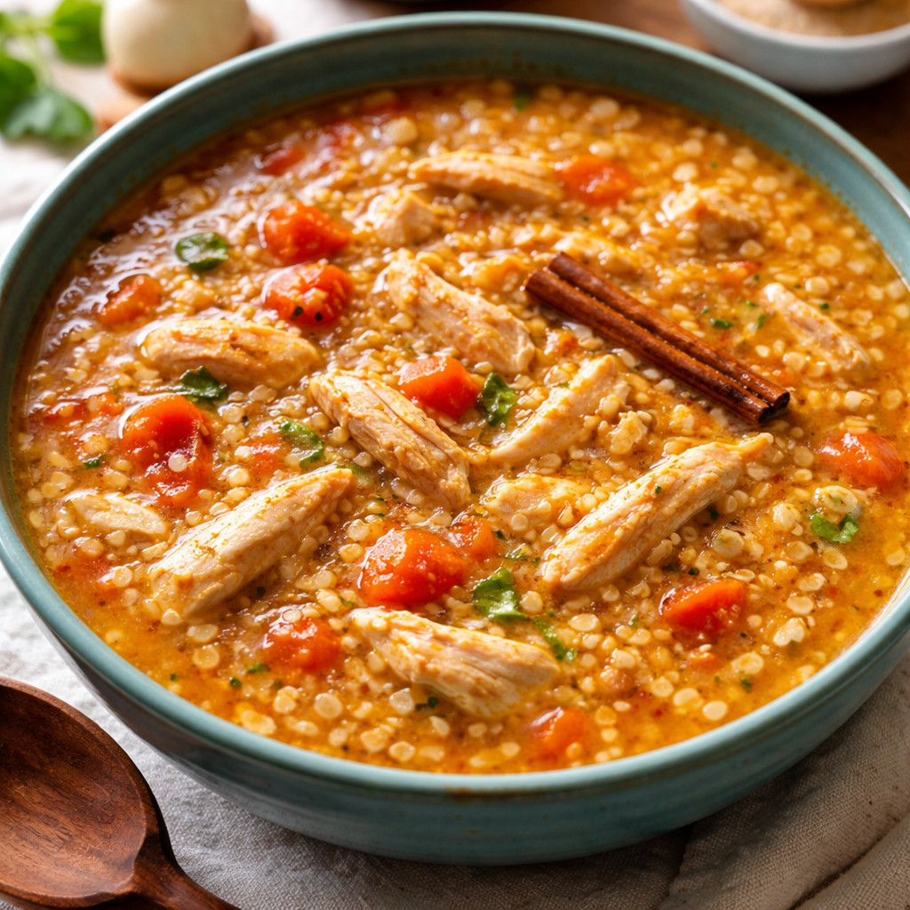 Oatmeal Soup with Chicken