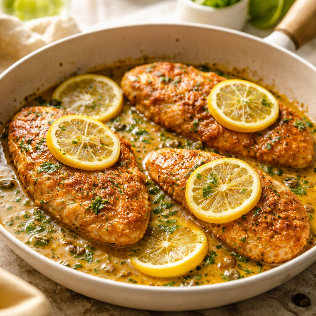 Chicken Piccata with Lemon Sauce