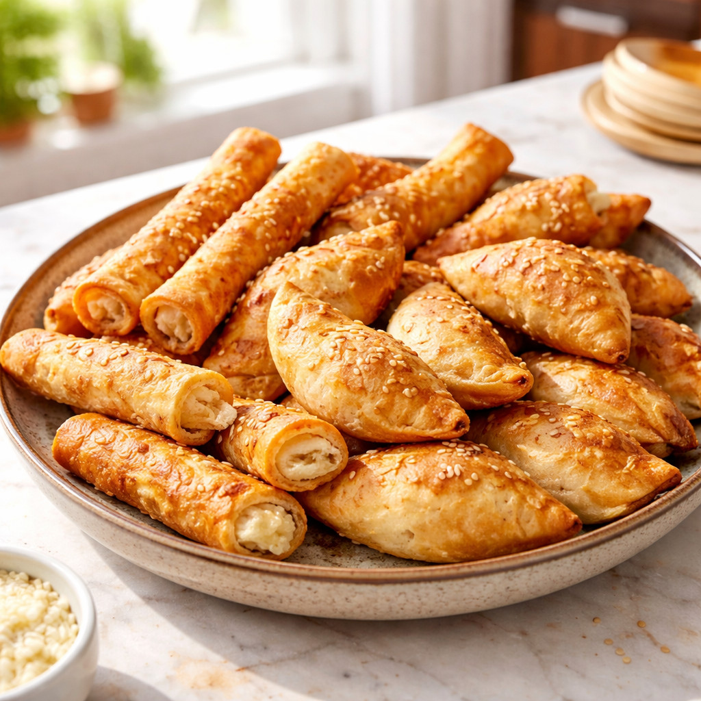 Cheese Pastry and Samosa
