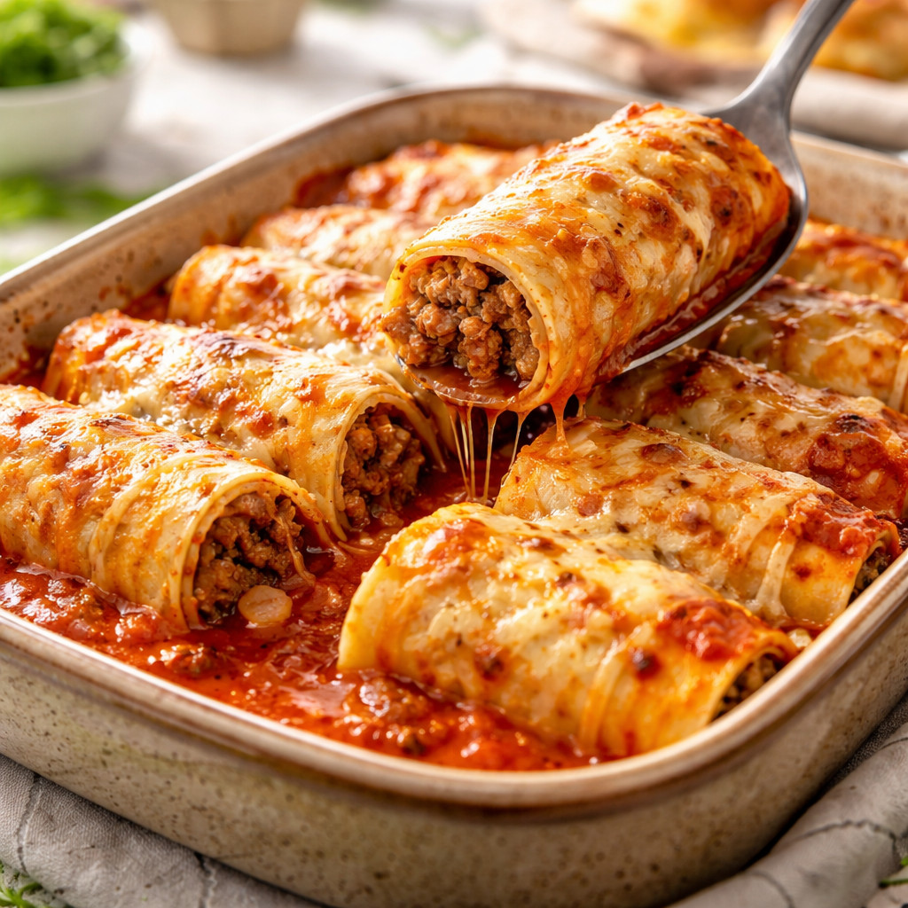 Cannelloni with Ground Beef
