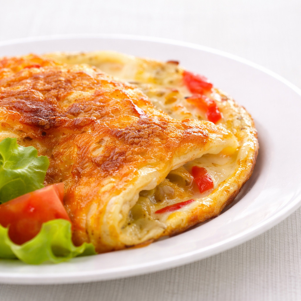 Egg and Green Pepper Omelette