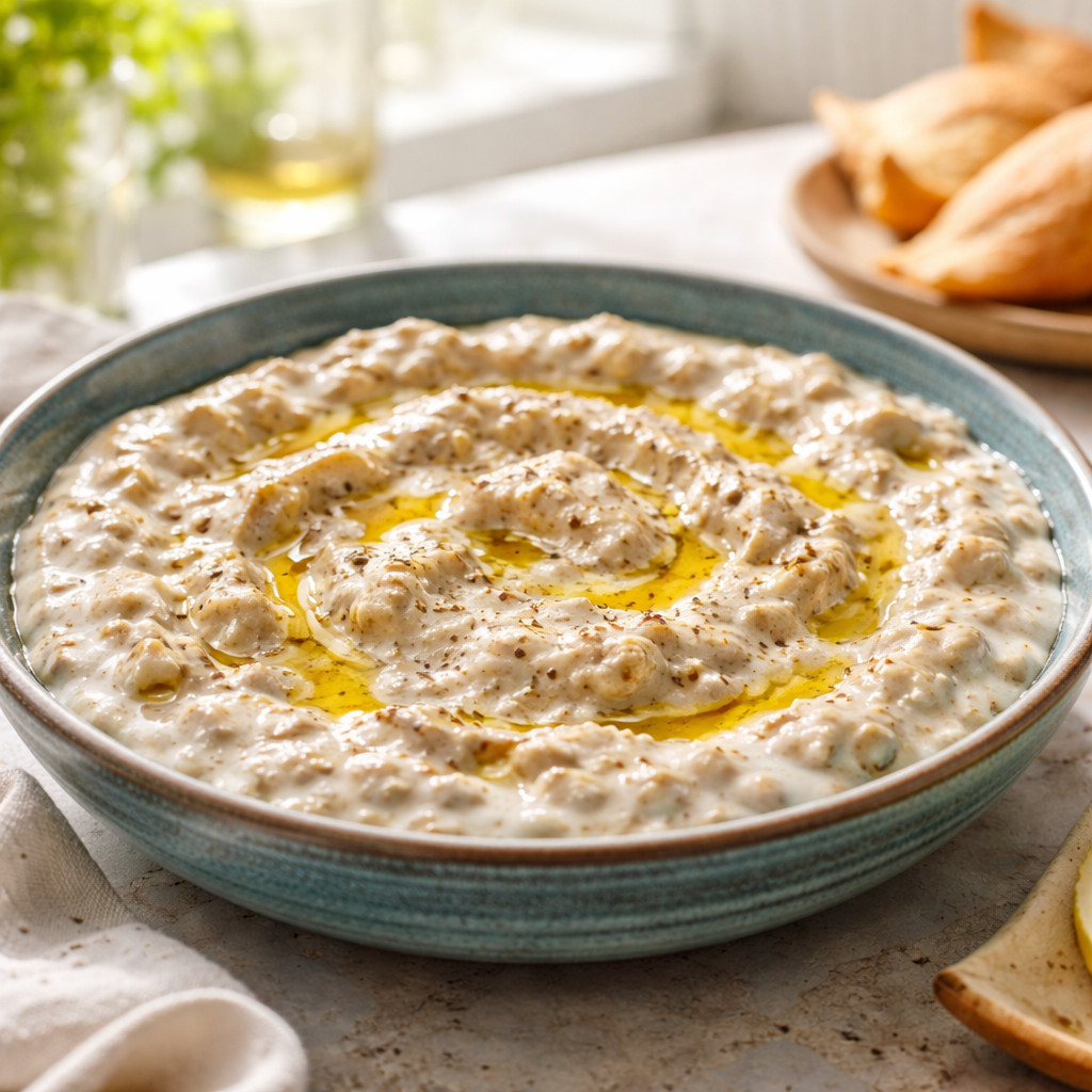 Baba Ghanouj with Yogurt