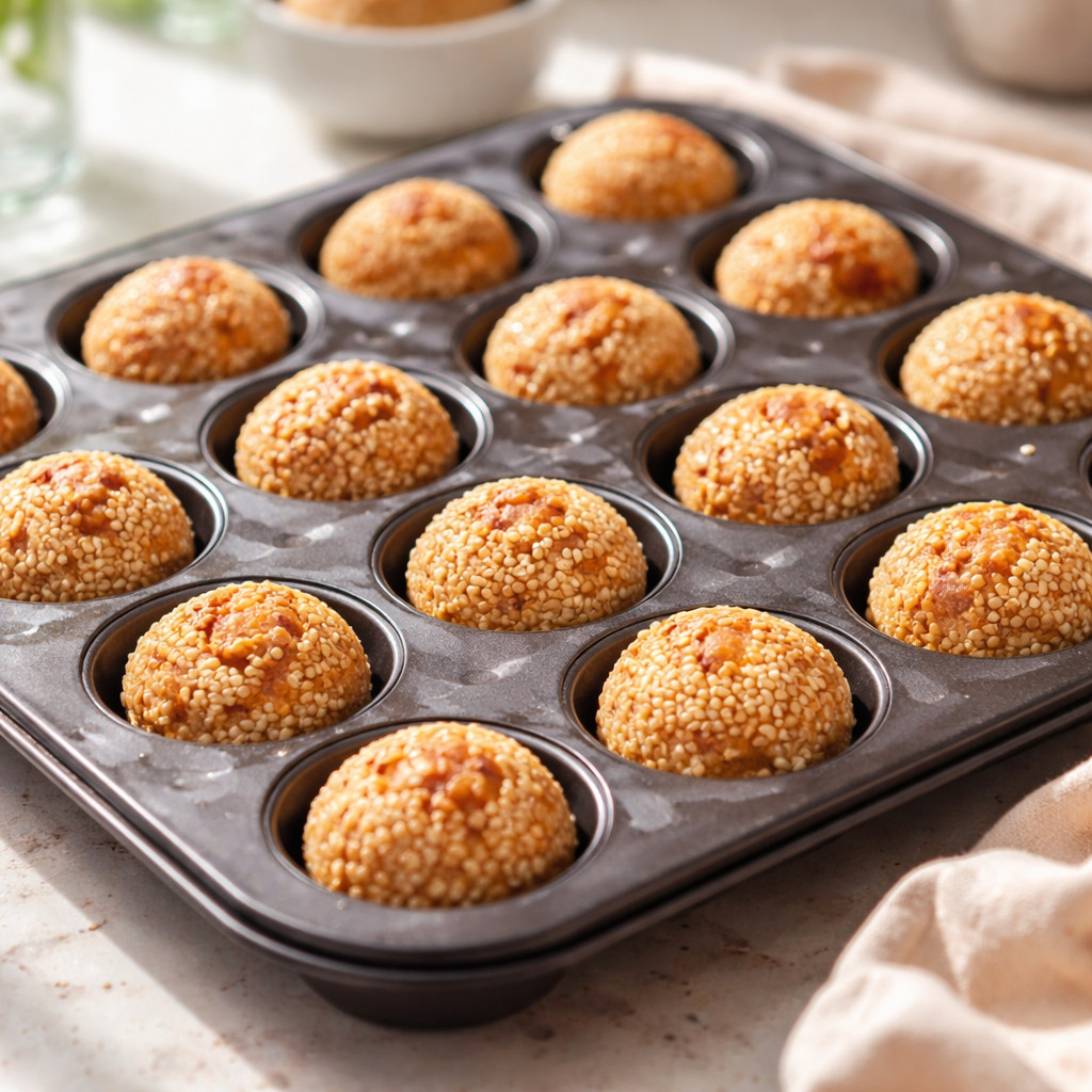 Sesame Molds Dessert