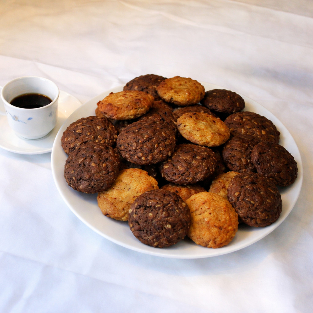 Biscuits d'avoine au cacao