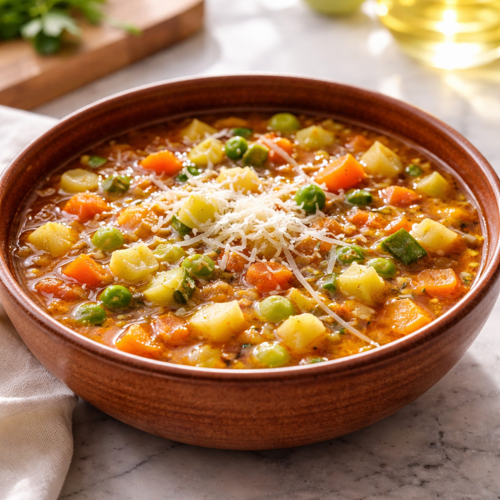 شوربة المنستروني الايطالي