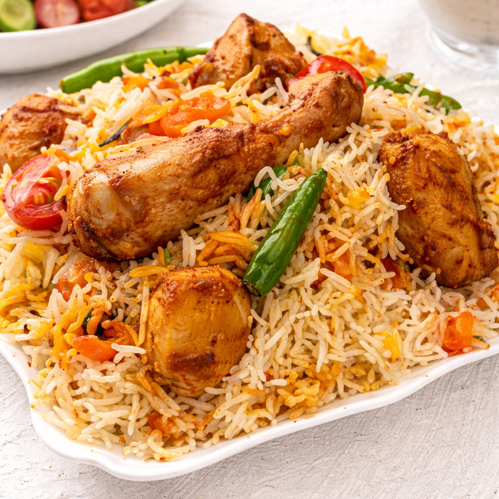 Biryani indien au poulet