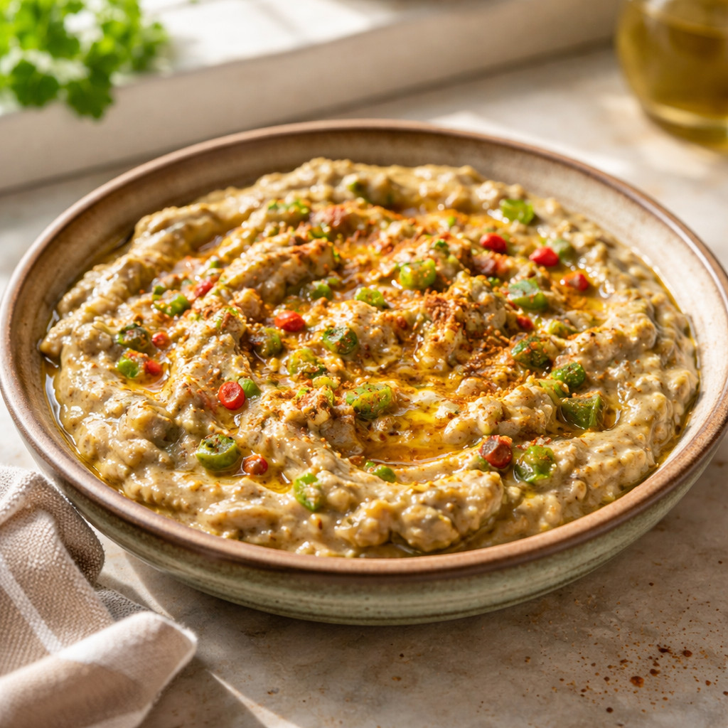 متبل الباذنجان المشوي
