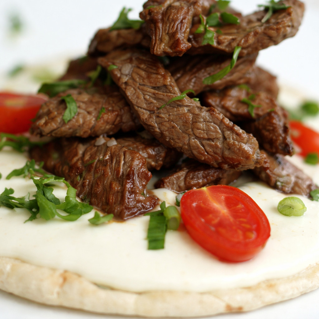 Beef and Hummus Sandwiches