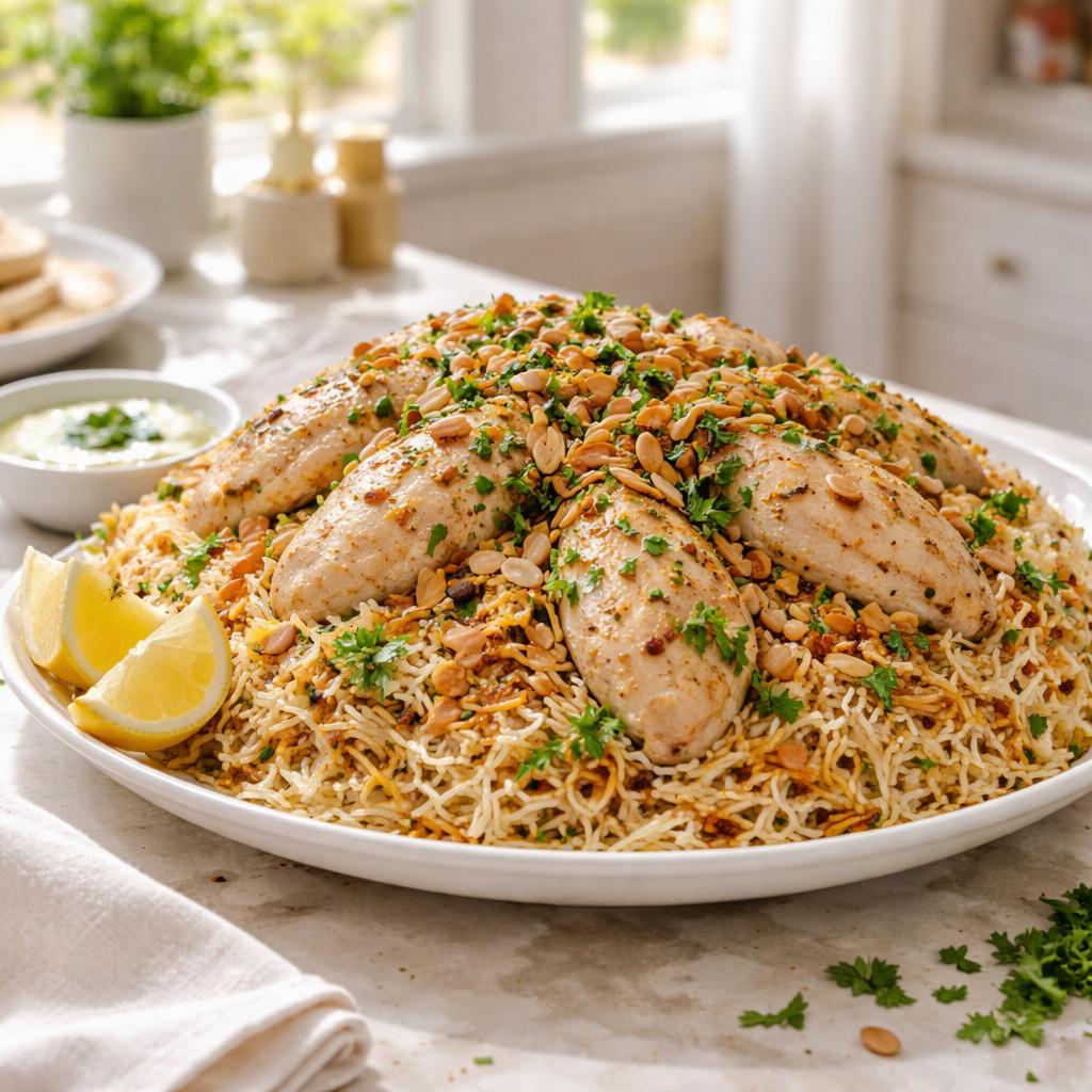 Rice with Boiled Chicken