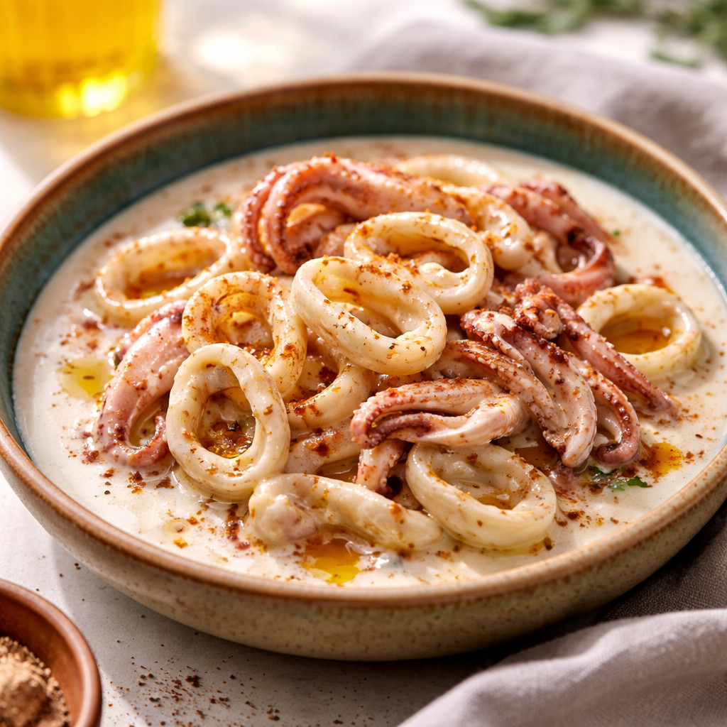 Calamars à la tahini