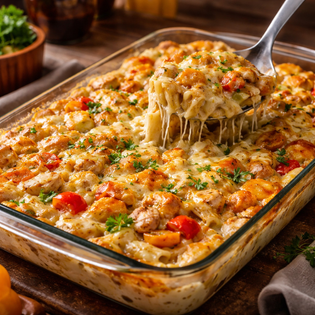 Pasta with Chicken and Bechamel