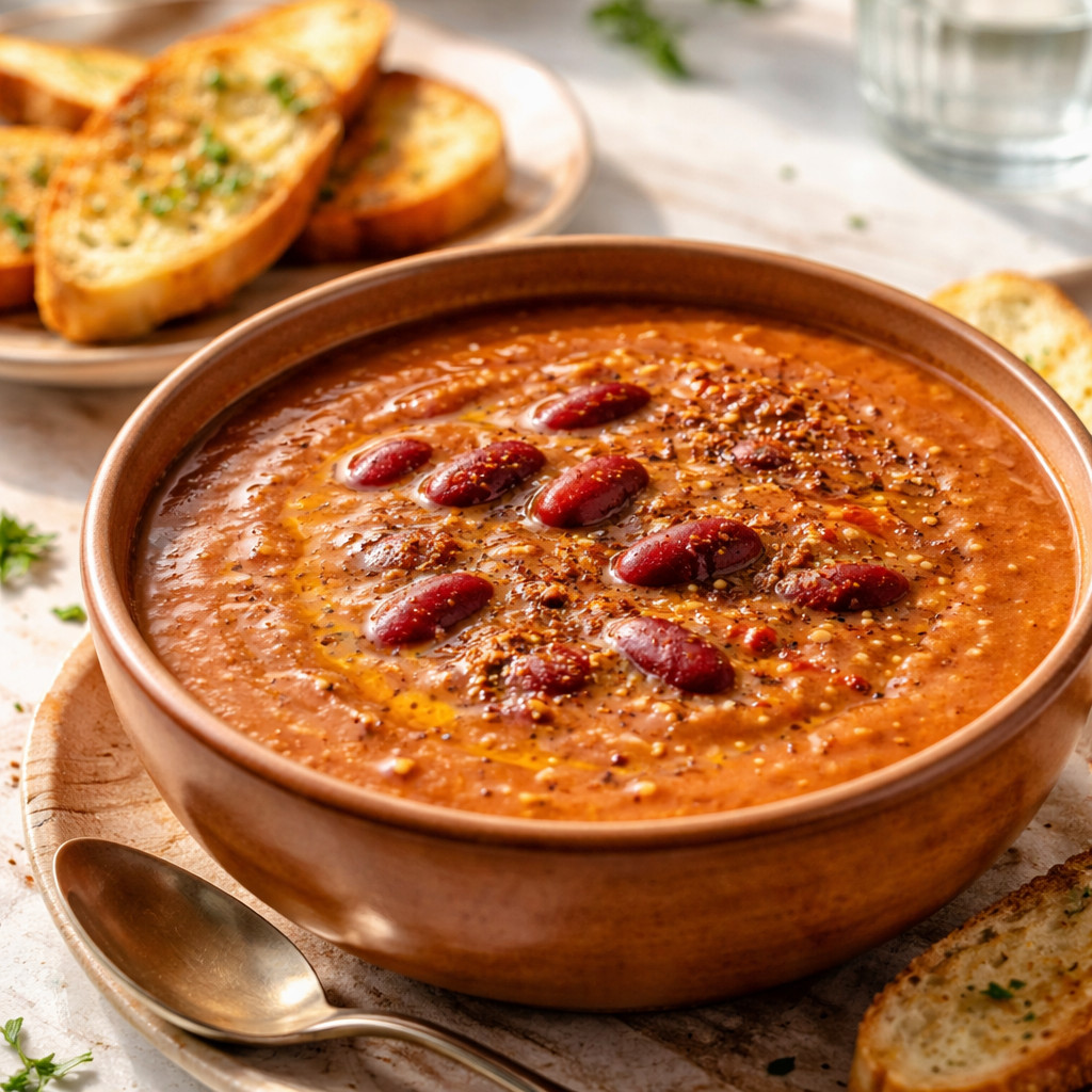 Soupe de haricots rouges