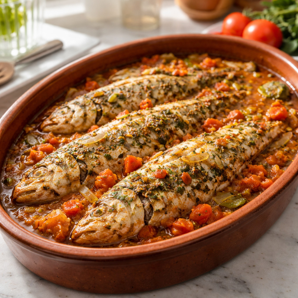 Fish Tagine in the Oven