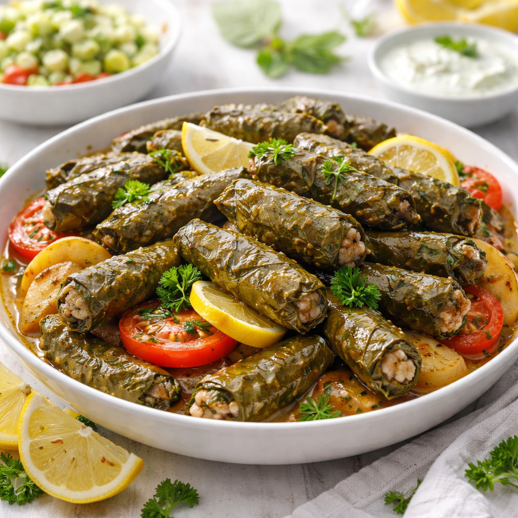 Grape Leaves with Chicken