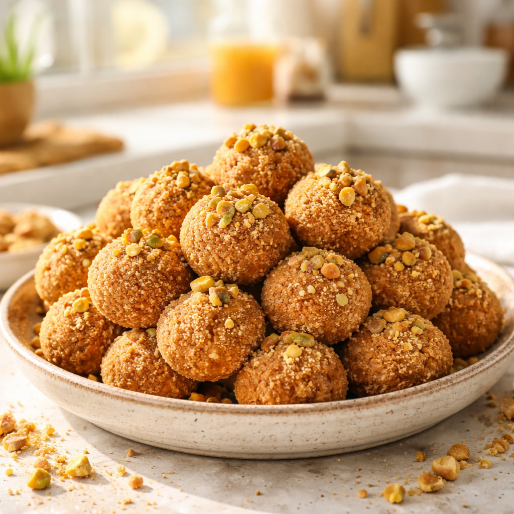 Boules de biscuits grillés