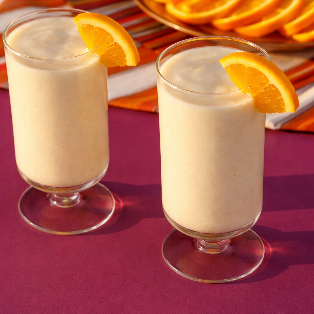 Orange Banana Milkshake
