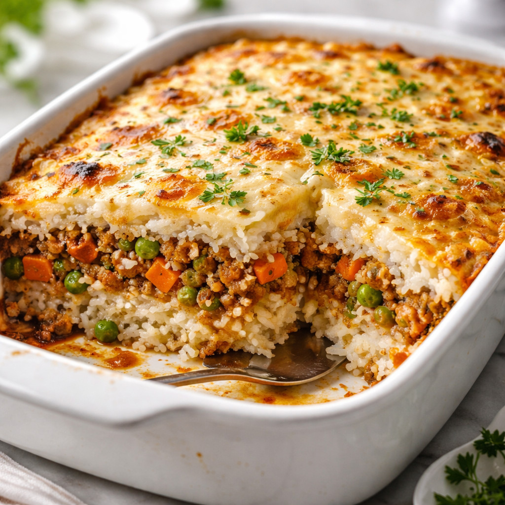 Rice with Minced Meat and Béchamel