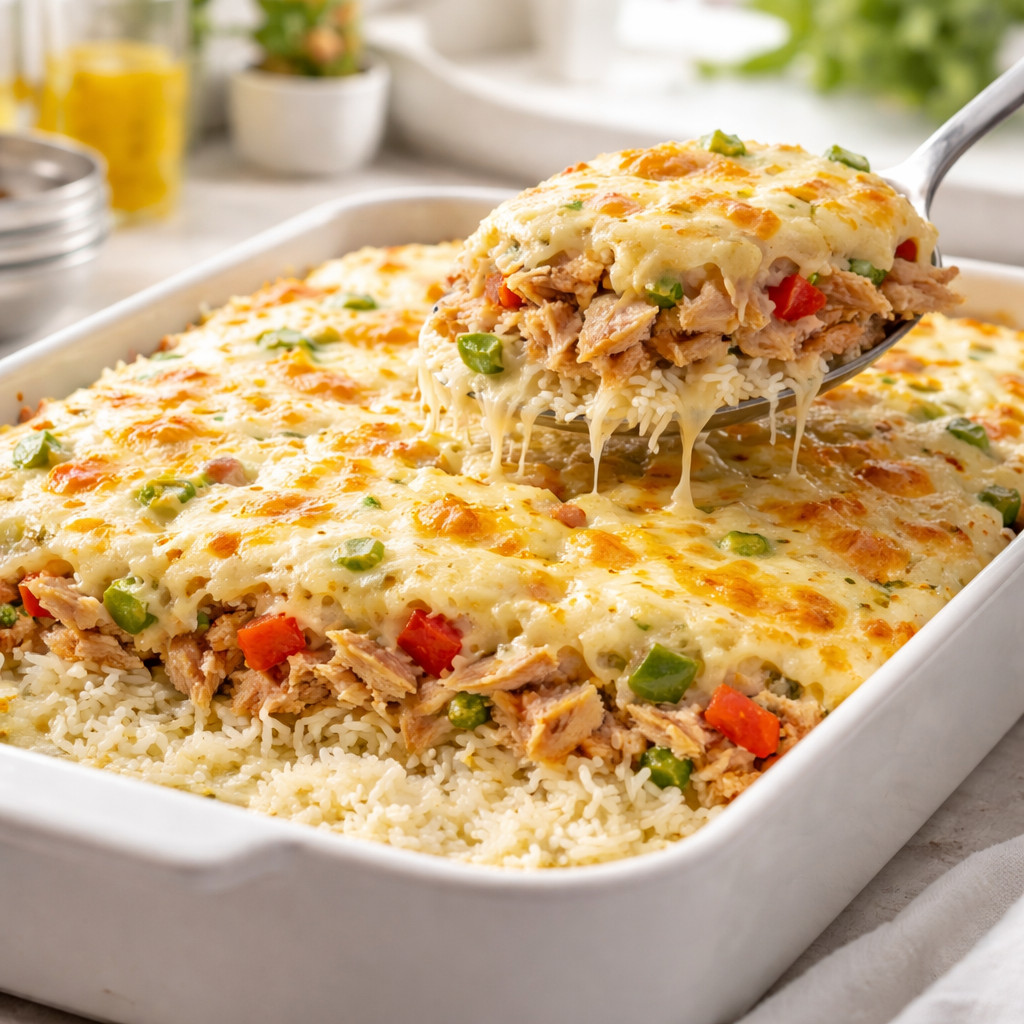 Tuna and Cream Rice Casserole