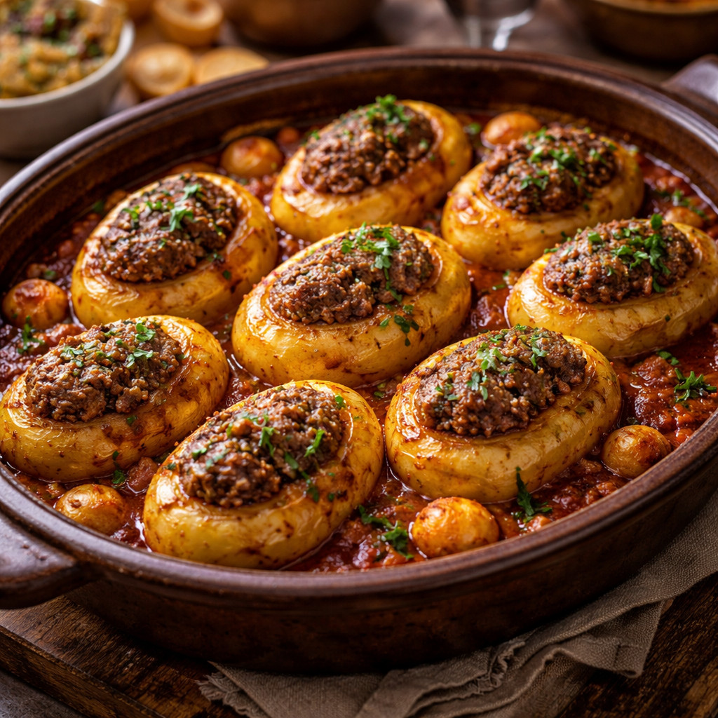 Stuffed Potatoes with Kofta